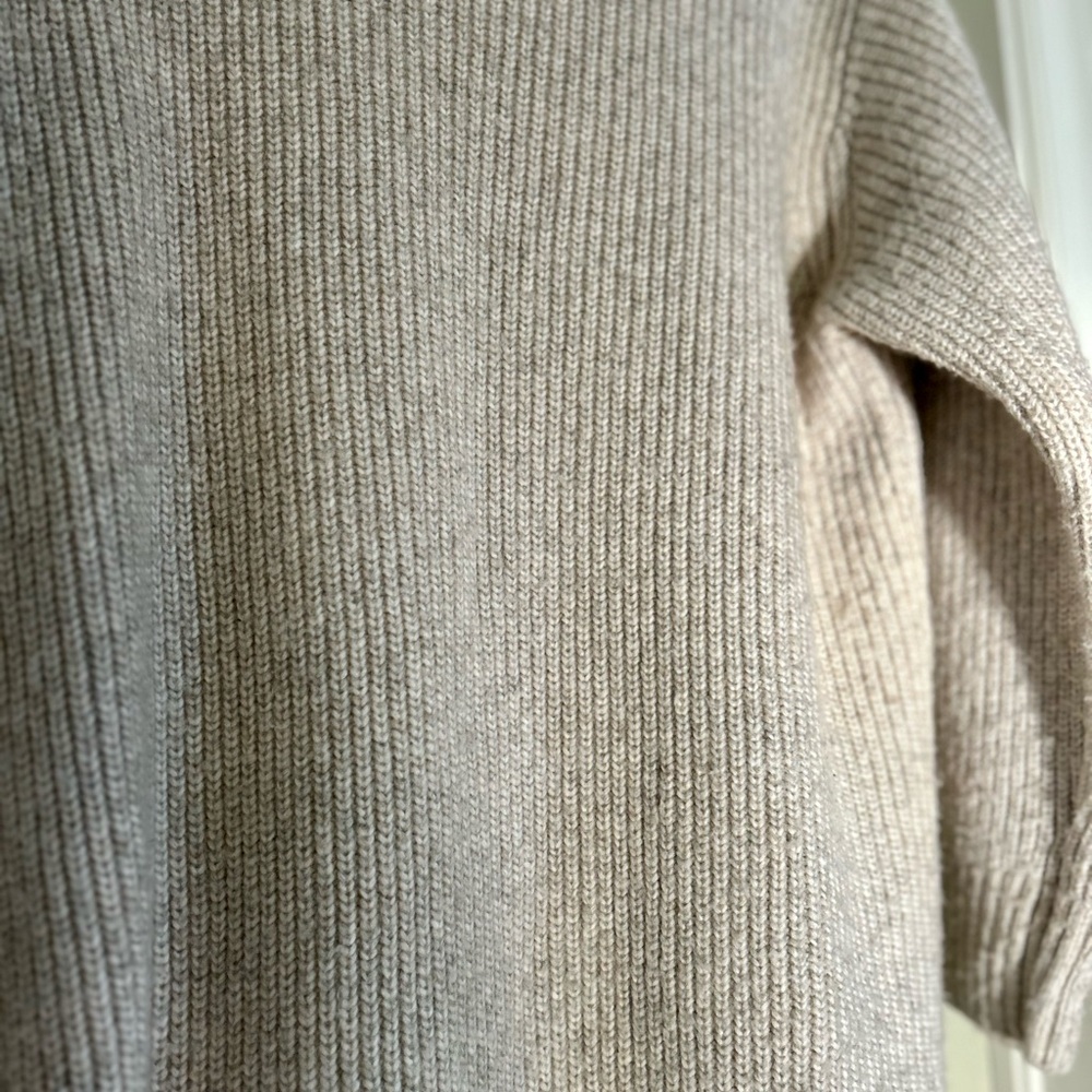 H&M Beige Turtleneck Sweater Dress - Picture 2 of 8